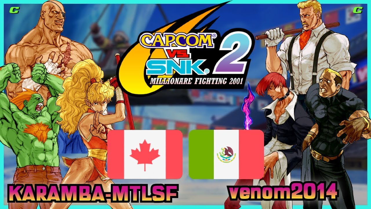 Capcom Vs. SNK 2 || KARAMBA-MTLSF 🇨🇦 VS 🇲🇽 venom2014 || FLYCAST FIGHTCADE 2