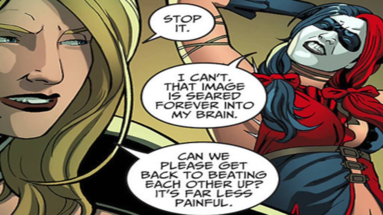 Black Canary and Harley Quinn Injustice Comic Voice Over