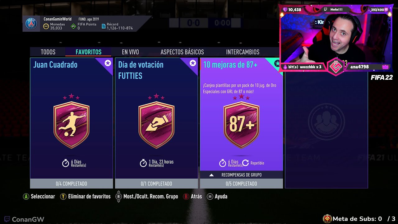 CUADRADO FUTTIES 95 EN SBC | MEJORA DE 10x87 | TONALI DE 96 EN OBJ | FIFA21