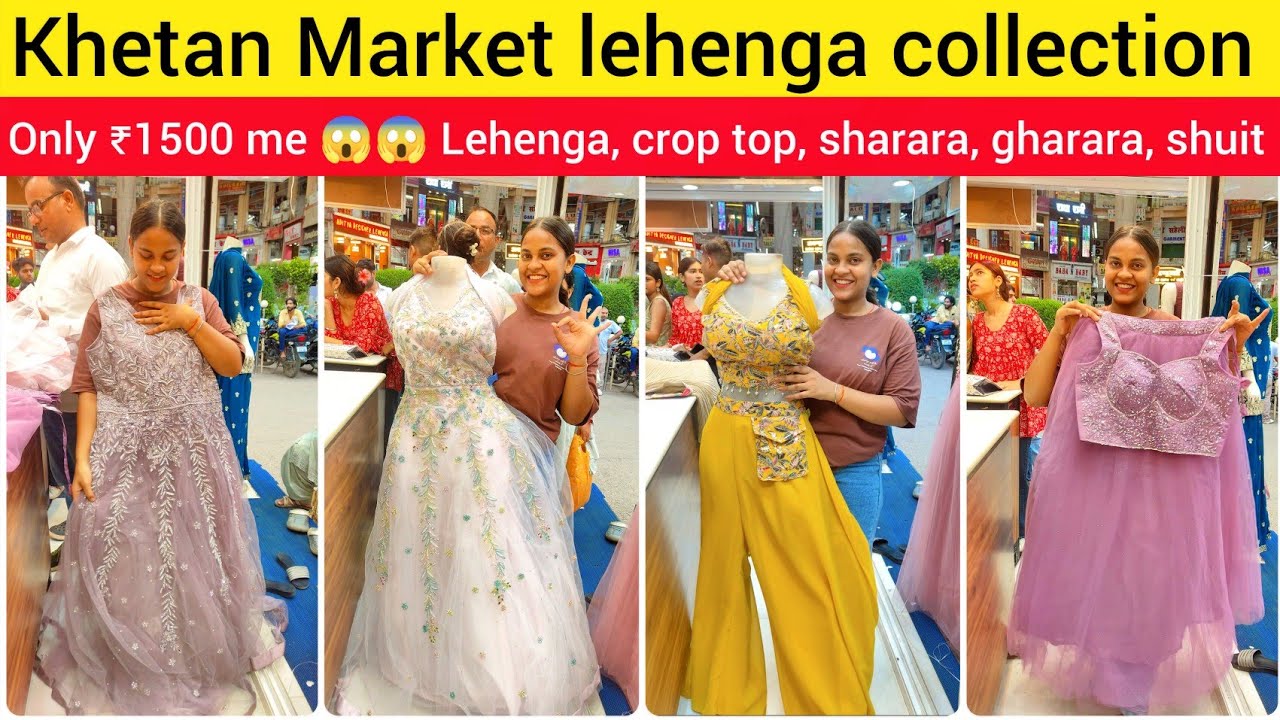 Khetan Market Lehenga Collection 2025 😍 | Crop Top, Lehenga | Khetan Market Lehenga Collection |