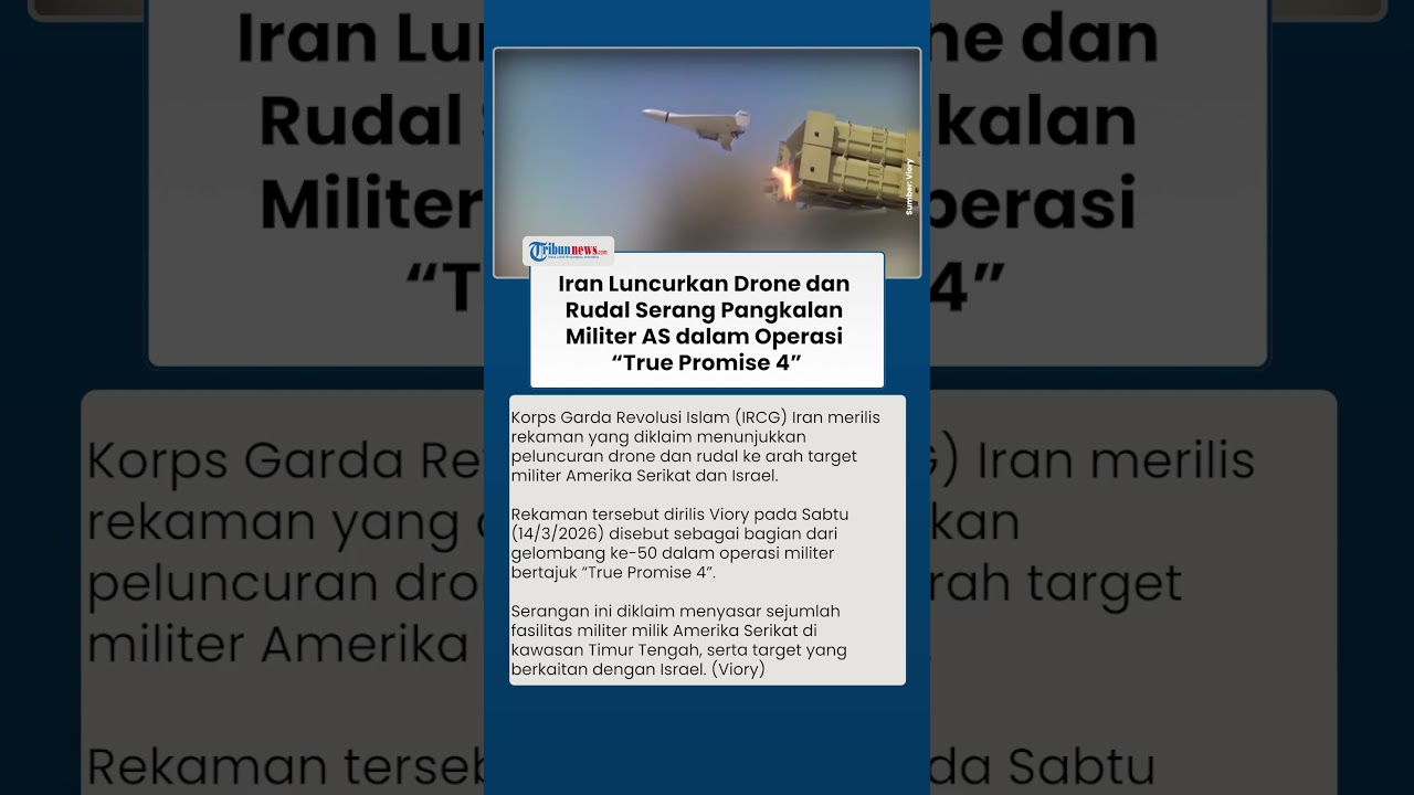 Iran Luncurkan Drone & Rudal Serang Pangkalan Militer AS dalam Operasi &ldquo;True Promise 4&rdquo;