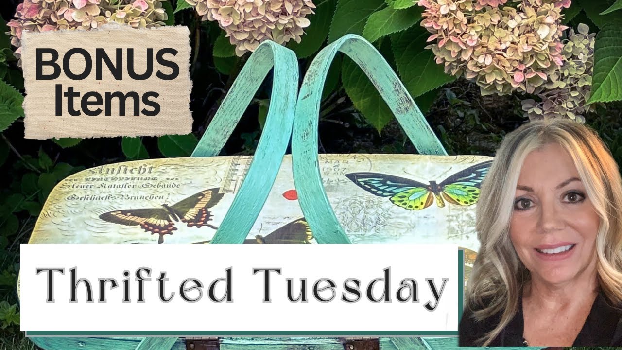 Vintage Treasures Unveiled: Thrifted Tuesday Haul & Bonus Upcycled Items