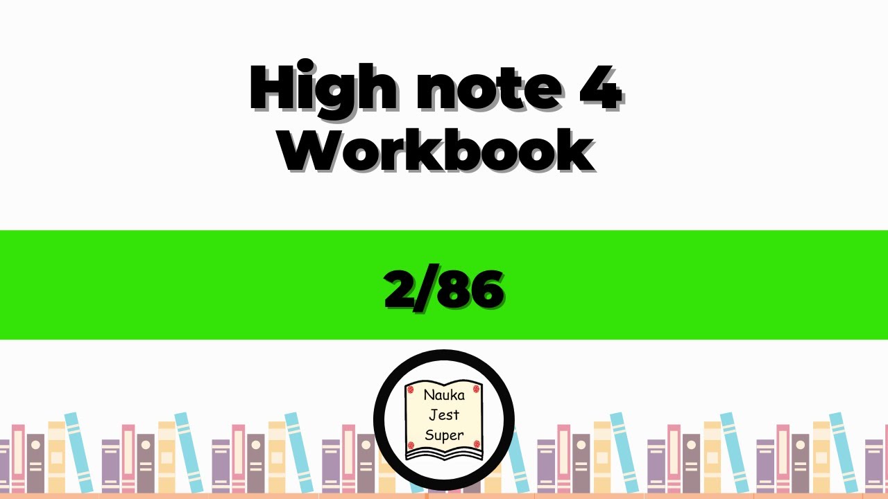 [2 zad/str. 86] - High note 4 - Workbook - odpowiedzi