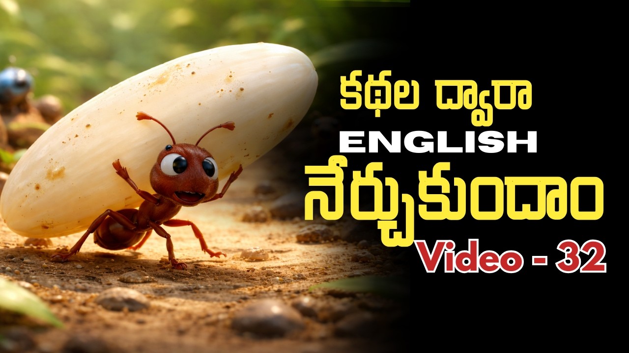 Learn English through Stories in Telugu 32 | కథల ద్వారా ఇంగ్లీష్ | సాయి స్పోకెన్ ఇంగ్లీష్.