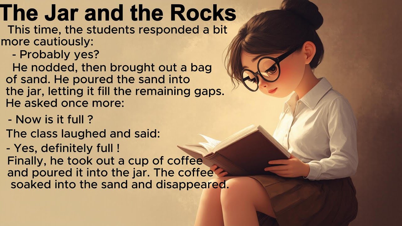 Learn English with a Short Story – The Jar and the Rocks | English Listening Practice for Beginners