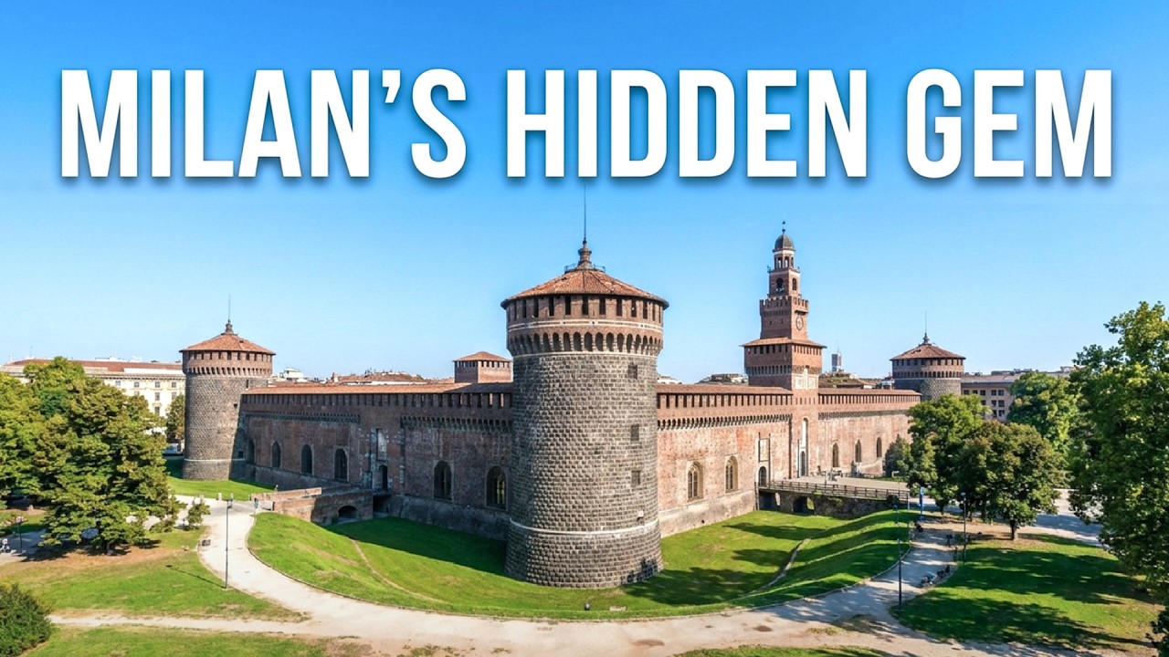 I Unexpectedly Found A BEAUTIFUL Castle | The Sforza Castle (Castello Sforzesco) Milan, Italy