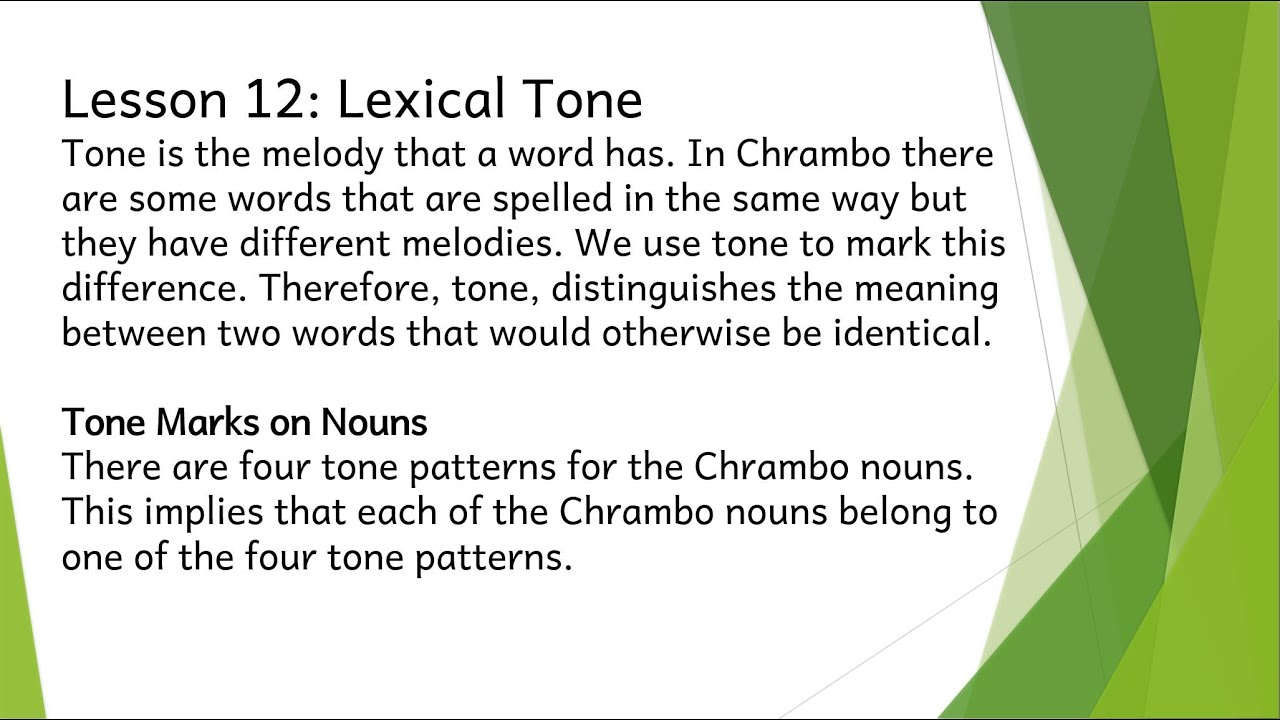 Bambalang TP Lesson 12 part 1