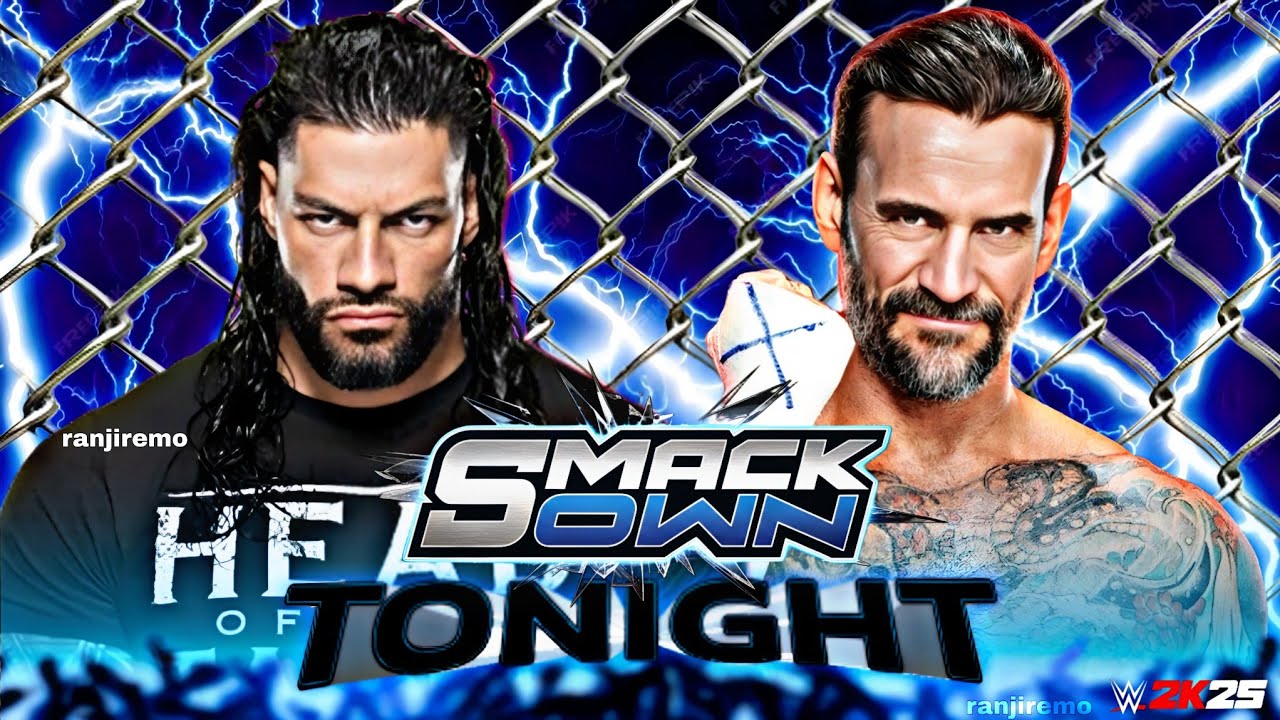 Roman Reigns vs CM Punk Wwe SmackDown 12 Feb 2026 Steel Cage Wwe2k25 Simulation - FULL MATCH