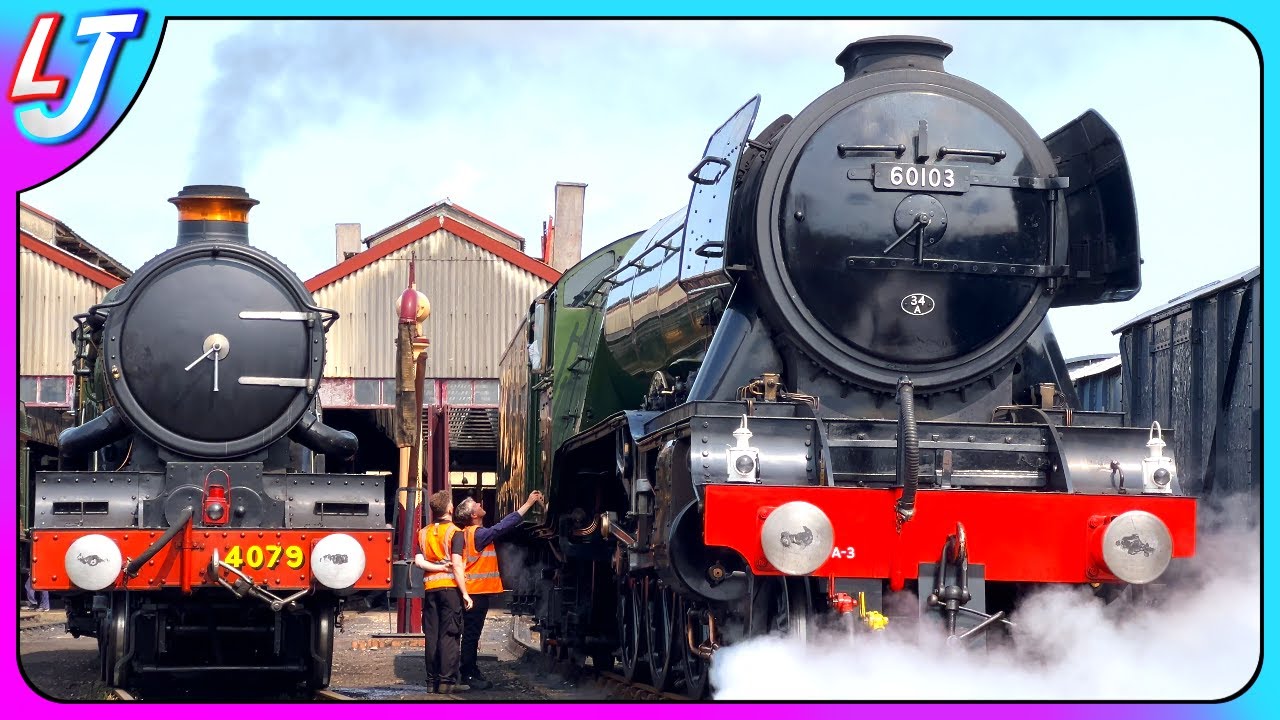Rivals Reunited! - Flying Scotsman & Pendennis Castle (Didcot Railway Centre)