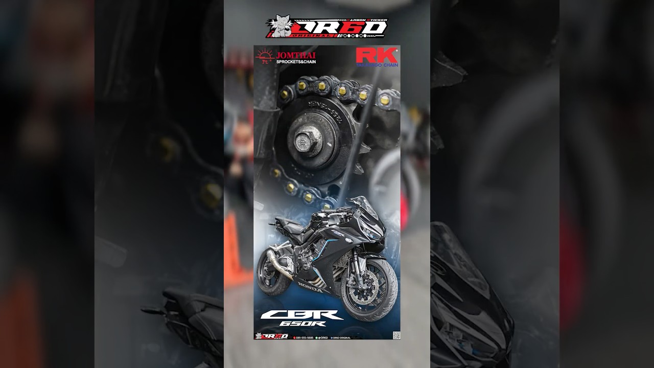 CBR 650R โซ่สเตอร์ไม่ไหวแล้ว จัดของใหม่จาก JOMTHAI + RK พร้อมใช้งานได้อย่างหายห่วง