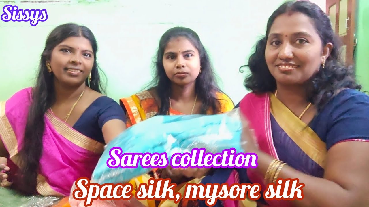 #angels #sissys #saree #sareecollection #spacesilksaree #mysoresilksaree #newsarees 