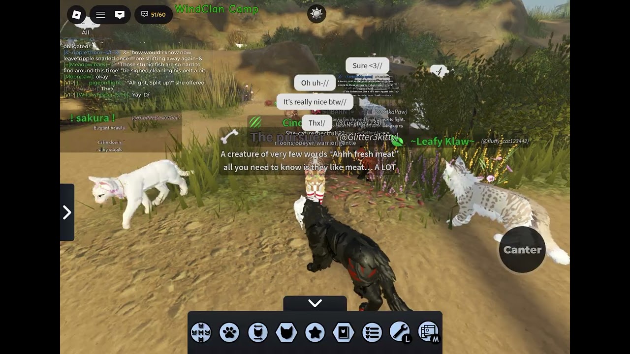 Playing warrior cats || FIRST TIME ROLEPLAYING?? || #wcue #roblox #drugs #funny 