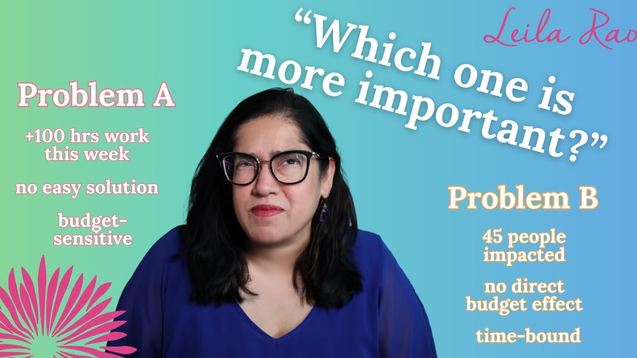 How to Identify the Importance of a Problem (and what solving method to use!)