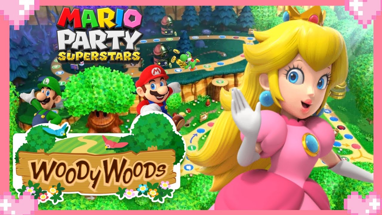 🌸 Mario Party Superstars (Woody Woods) - Peach Gameplay 💗