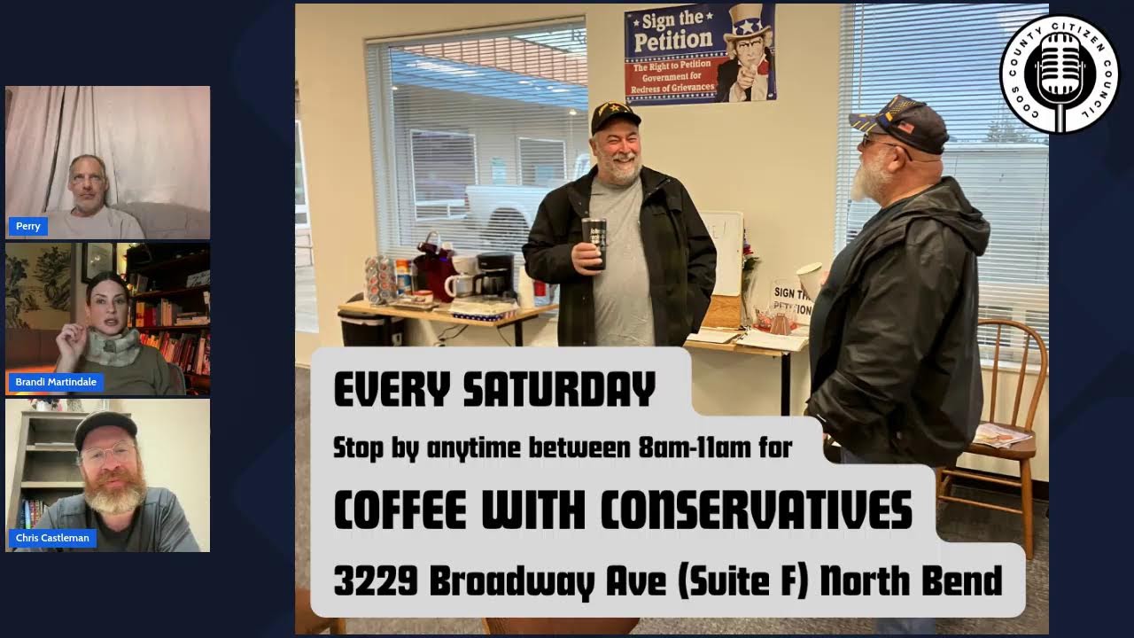 Wednesday 6pm LIVESTREAM with the Coos County Citizen Council