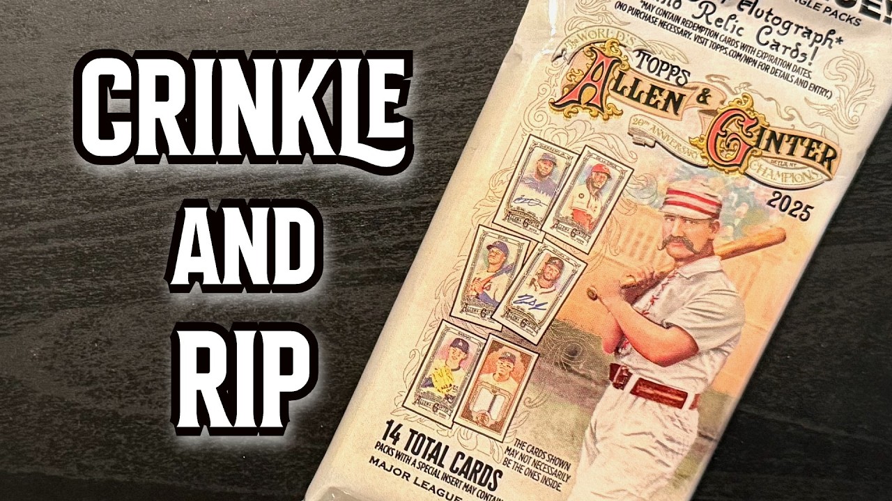ASMR Crinkles | Baseball Card Pack Break