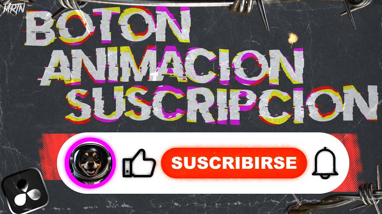 Cómo animar un Botón de Suscripción en DaVinci Resolve | Tutorial Completo