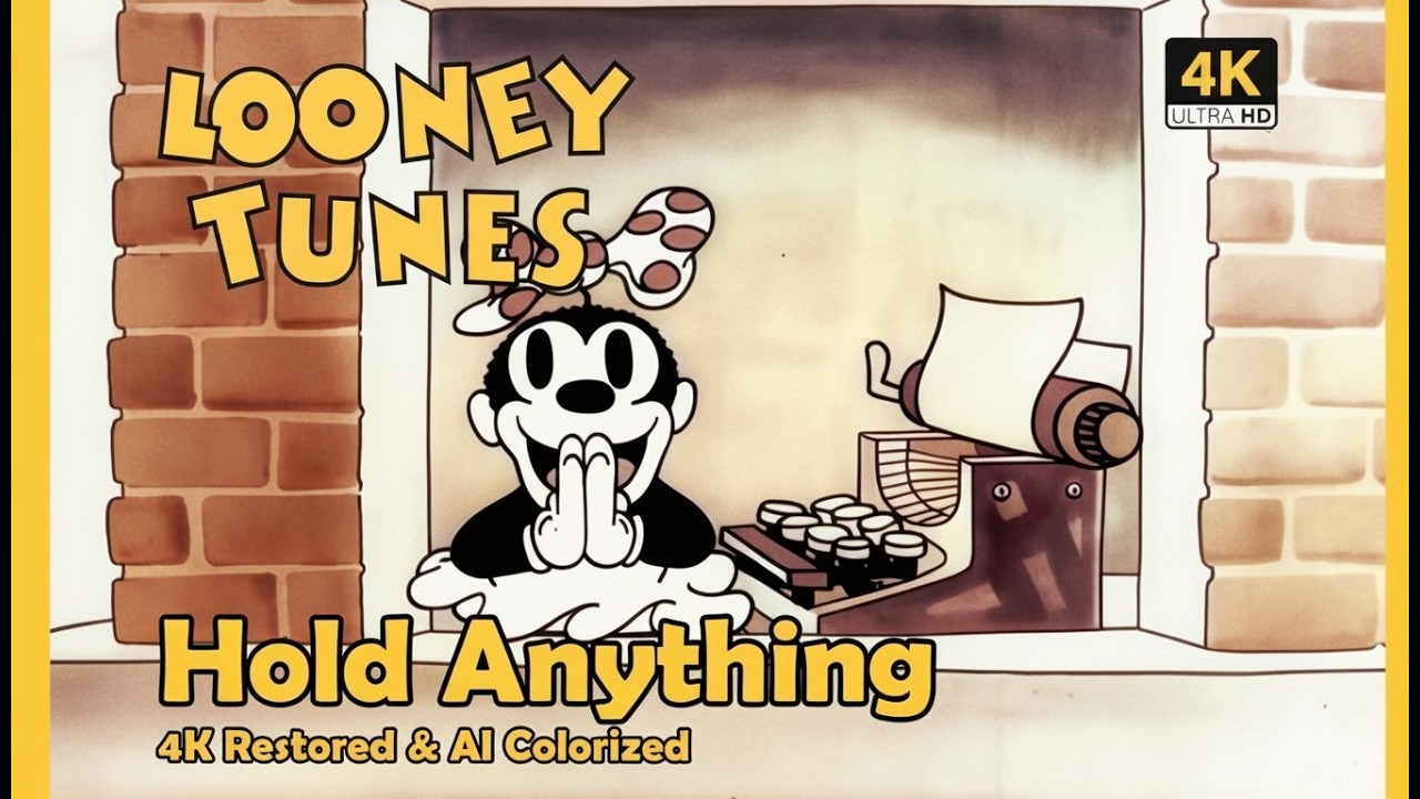 Looney Tunes 1930 Hold Anything | HD Restored & AI Colorized | 4K 60fps Upscaled | Animated cartoon