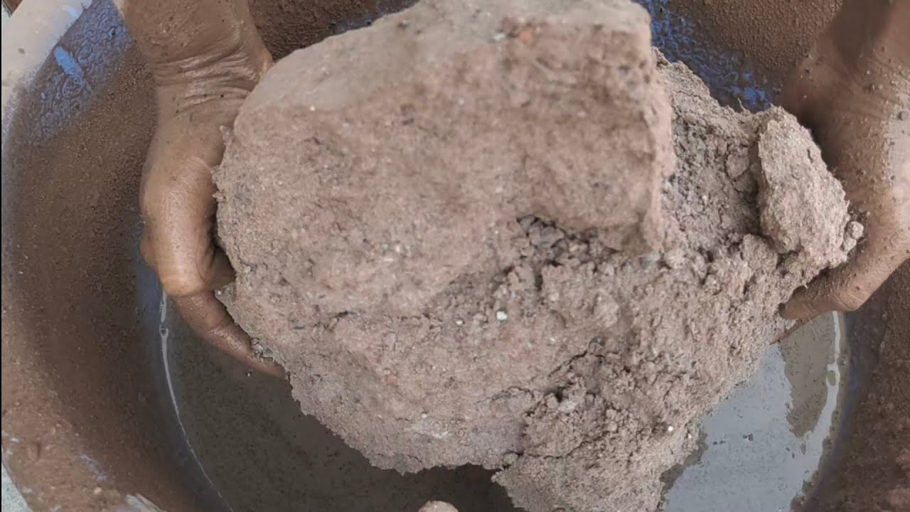Asmr | Super soft dusty reddirt crumbling in lots of water 💦  | SAASMR | Satisfying Asmr |