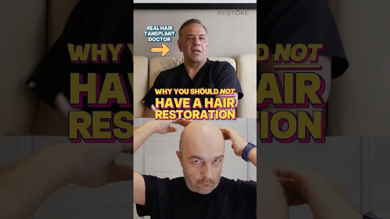 Hair Surgeon: 3 Rare Reasons NOT to Get a Hair Transplant 🚫💇&zwj;♂️ | Dr. Harris Explains