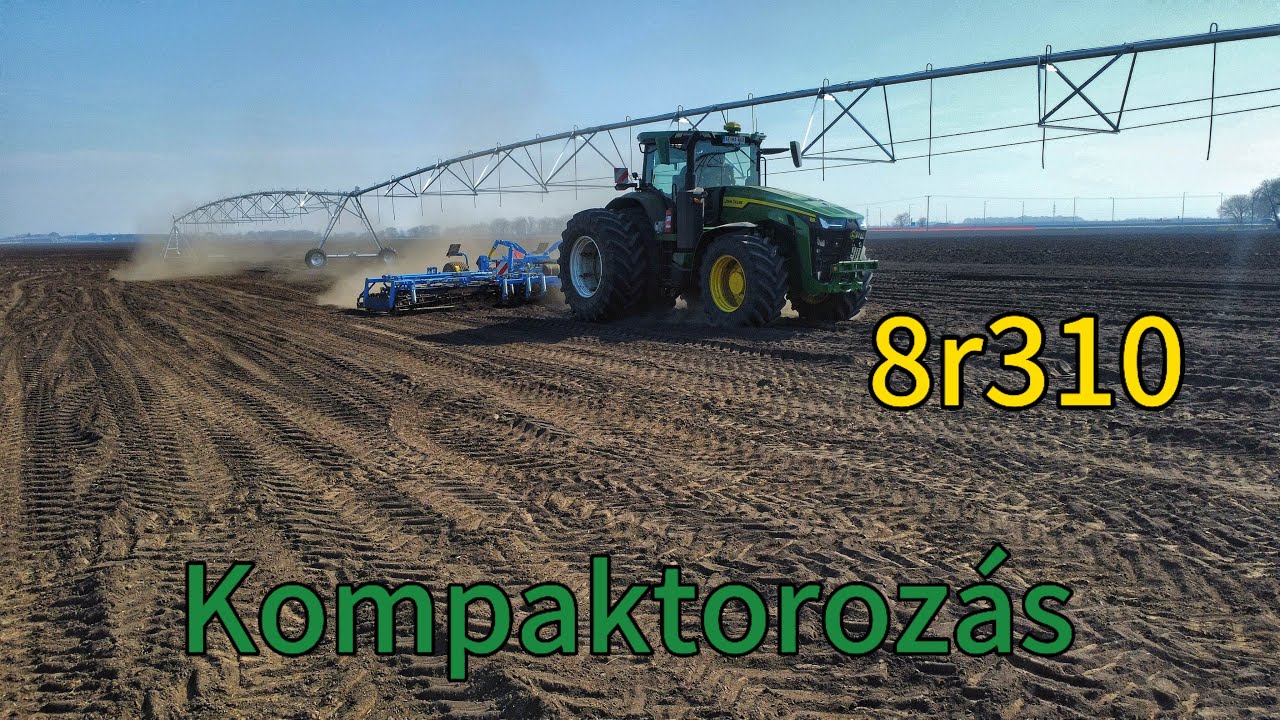 2025 Kompaktorozás. John Deere 8r 310 és Farmet kompaktomat k800