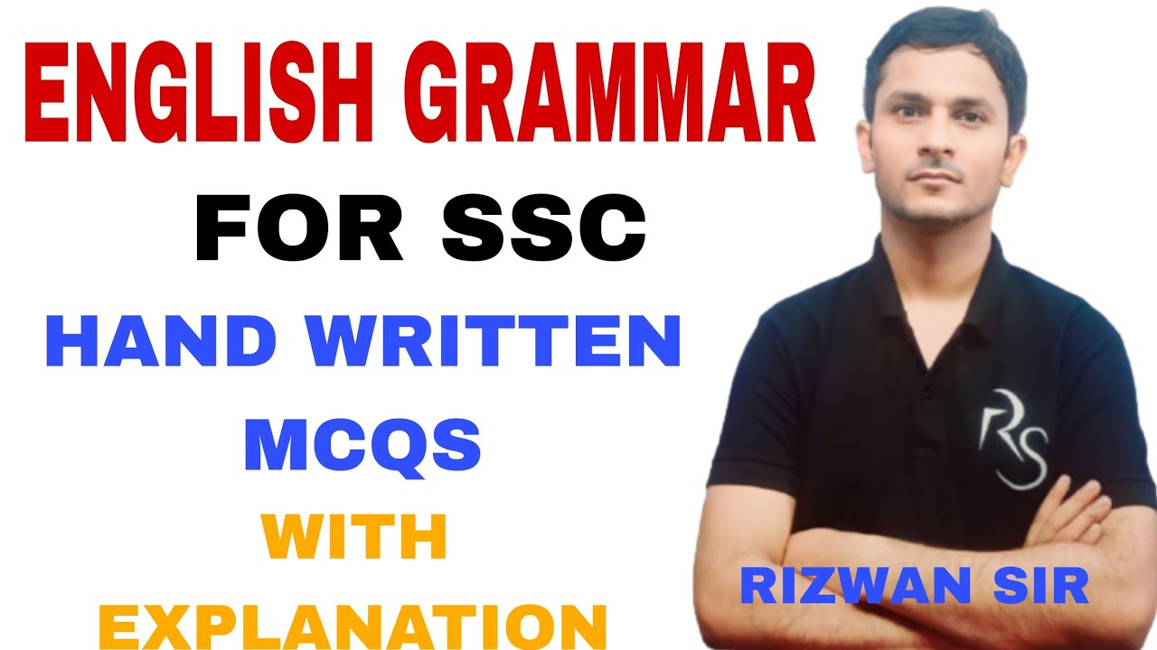 ENGLISH GRAMMAR PREVIOUS YEAR MCQS 2026.  ENGLISH GRAMMAR FOR ALL EXAMS. ENGLISH GRAMMAR FOR SSC. ||