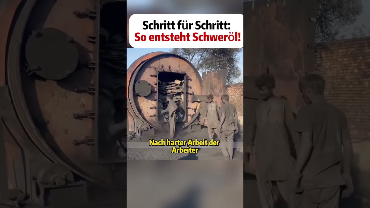 Schritt f&uuml;r Schritt: So entsteht Schwer&ouml;l!  #Schwer&ouml;lHerstellung #Recycling #Industrie #Technik