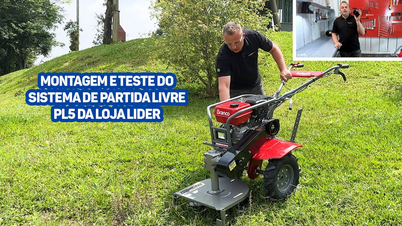 Montagem e Teste do Sistema PL5 de Partida Livre Para #motocultivador + RF-500