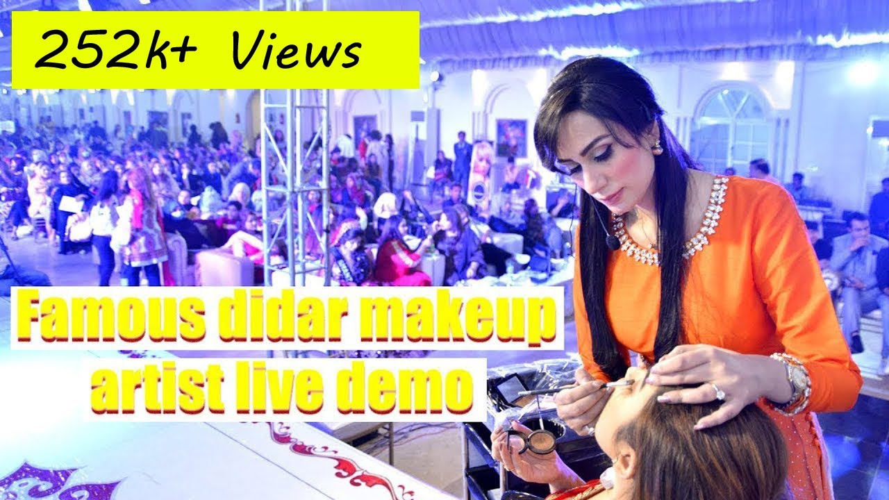 Famous didar makeup artist live demo