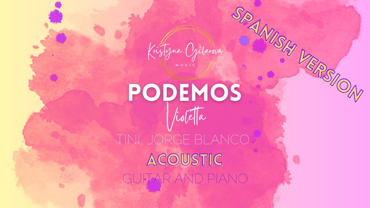 PODEMOS (Violetta) - acoustic karaoke / Spanish version