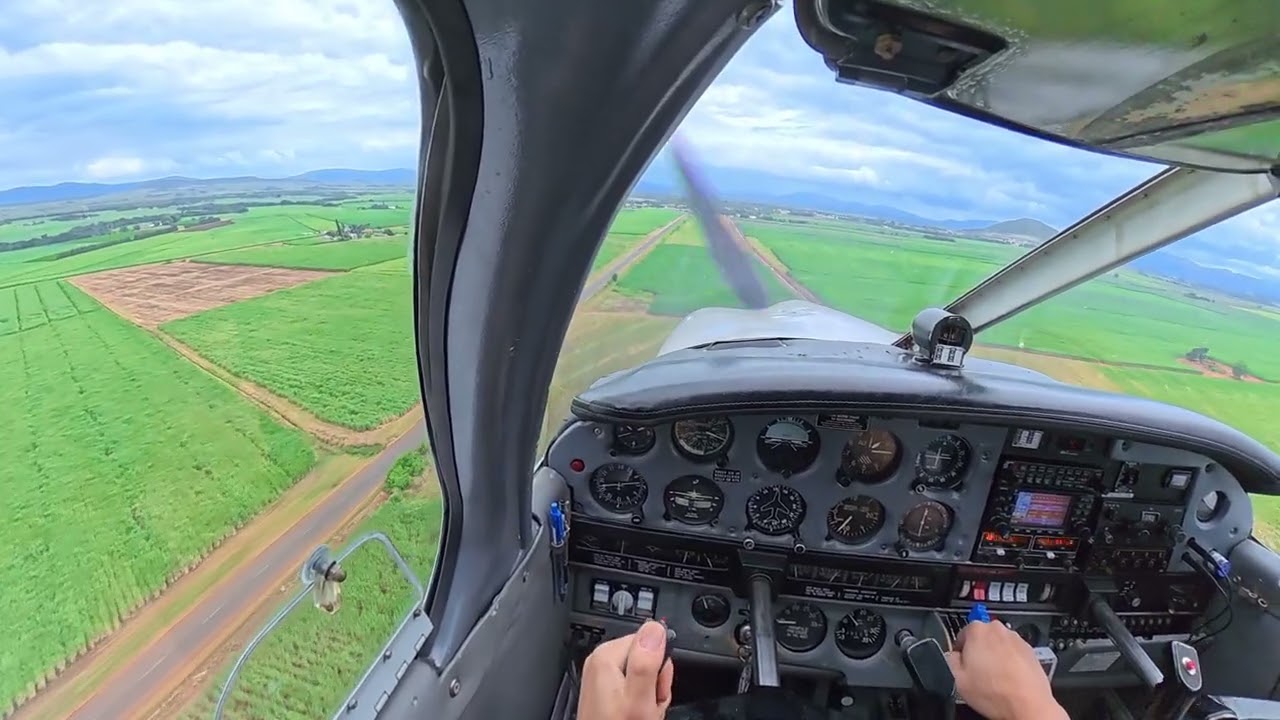 Landing at Pongola Airstrip, South Africa