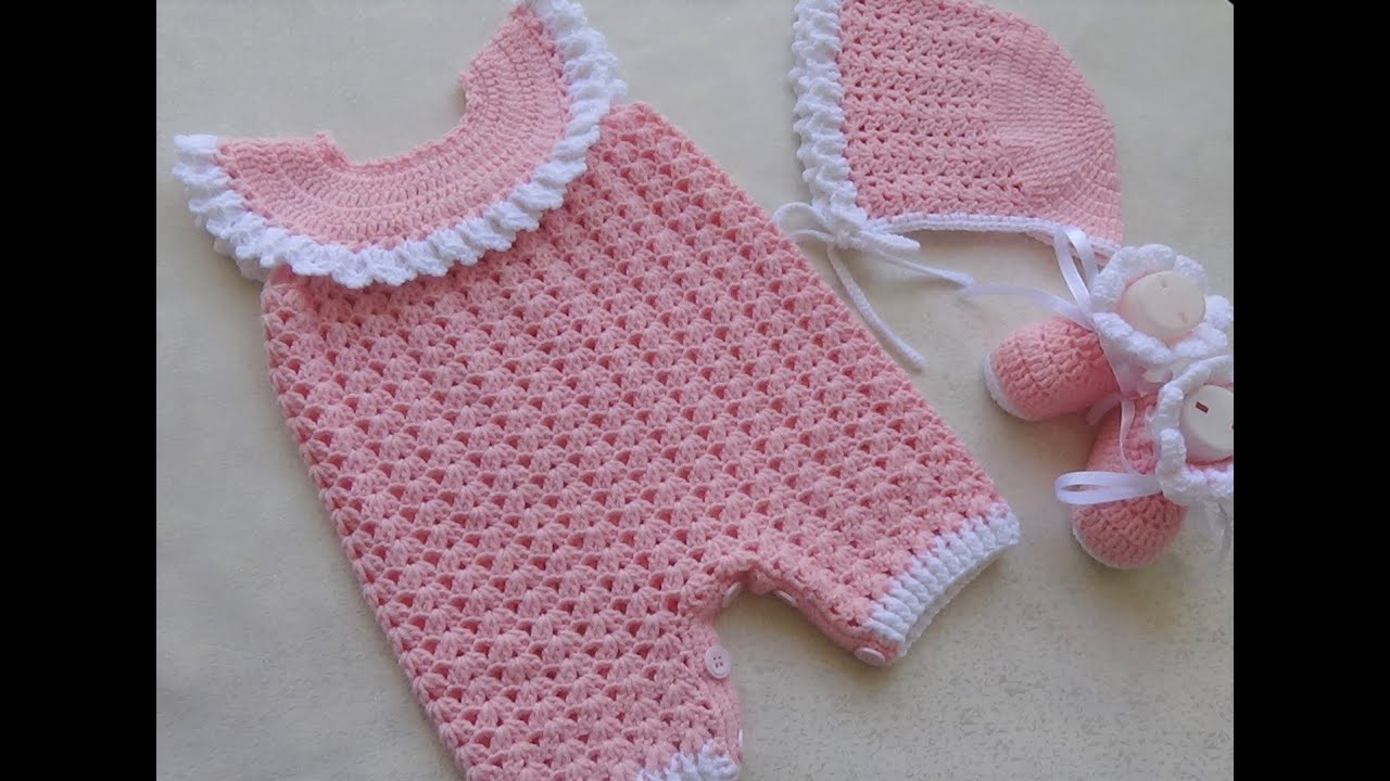 آموزش بافت پاپوش نوزادی سایز 3 تا 6 ماه/Crochet baby booties