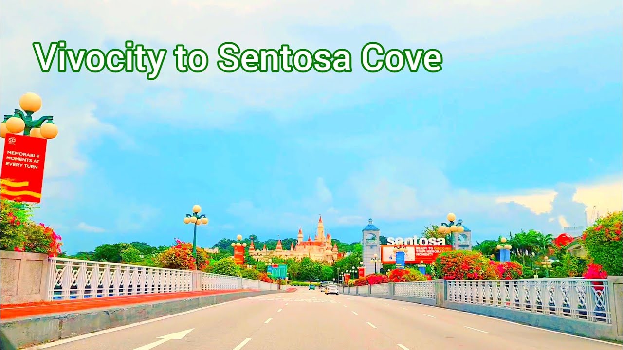 🇸🇬155: Driving Tour in Singapore From VivoCity to Sentosa Cove | Explore Singapore