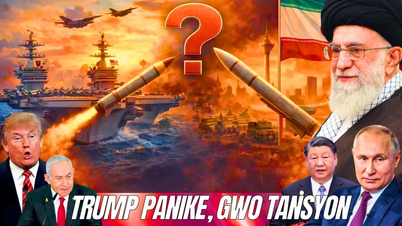 Iran ap san pitye pou Etazuni ak Izrayèl😱Trump chanje taktik, atak sipriz an posib🔥gwo risk eskalad