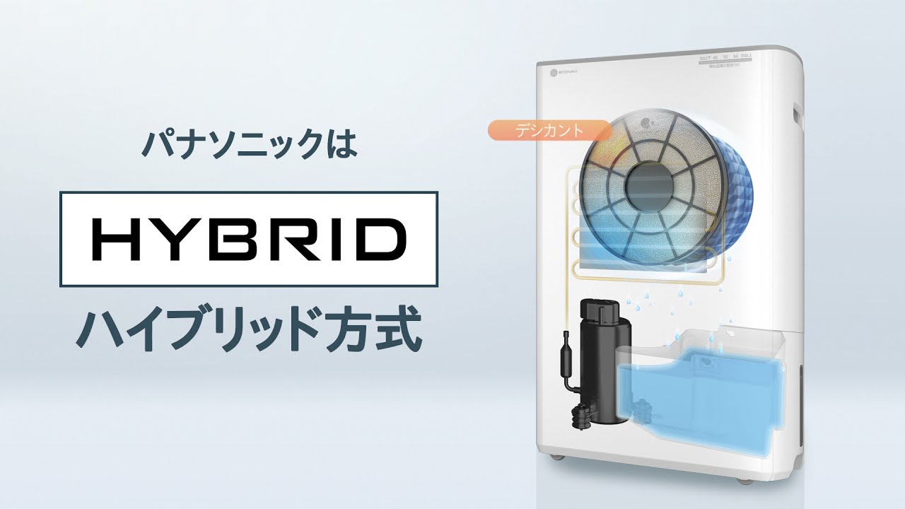 衣類乾燥除湿機 ハイブリッド方式紹介動画【パナソニック公式】