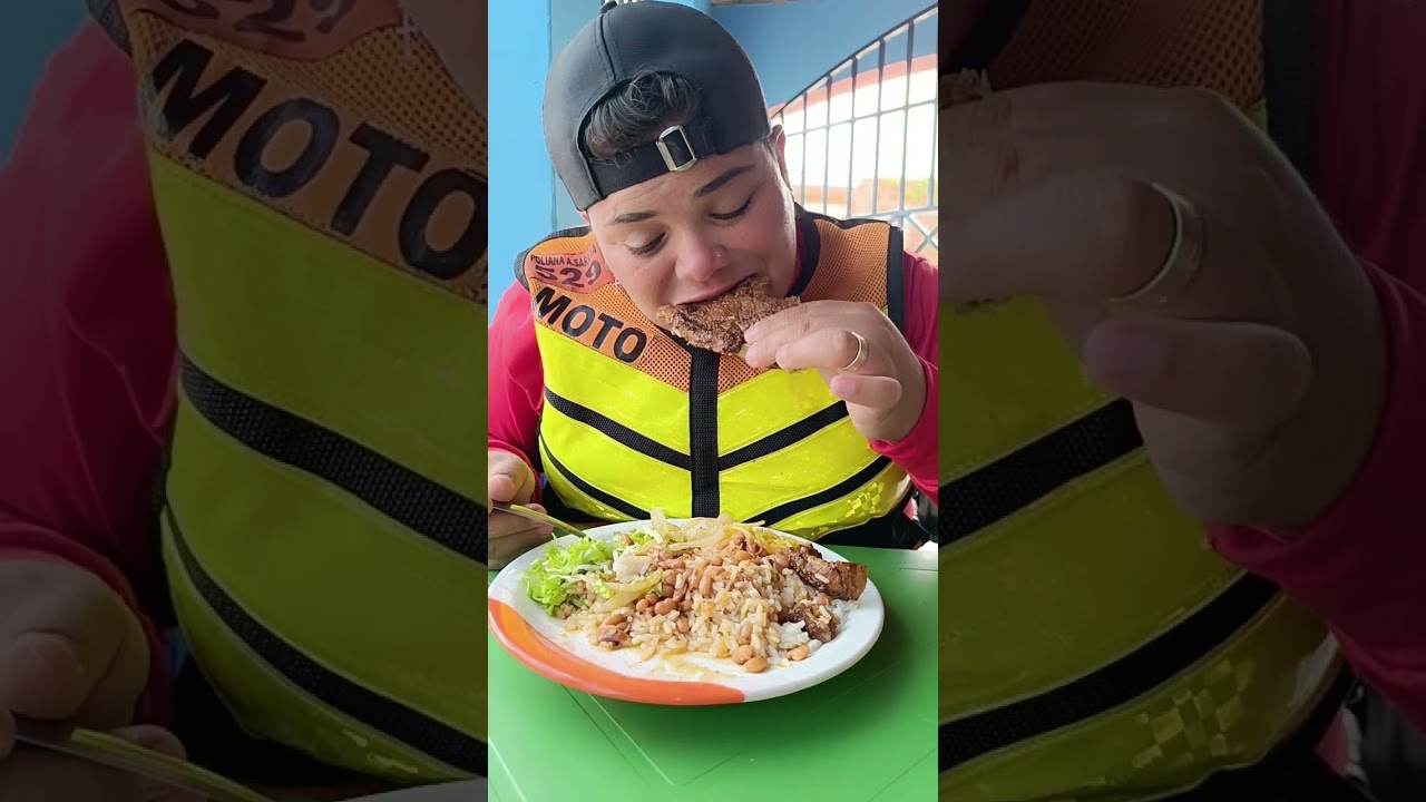 #COMENDO COM A POLY MUKBANG|arroz, feijão, salada, macarrão e bisteca bovina|tudo uma dawliuça 😋