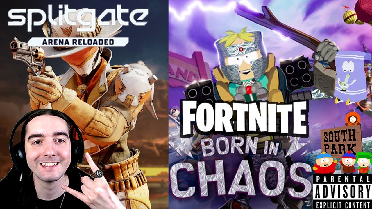 😈LIVE Splitgate: Arena Reloaded - Gunslinger Event & Fortnite - Born In Chaos - South Park Mini Pass