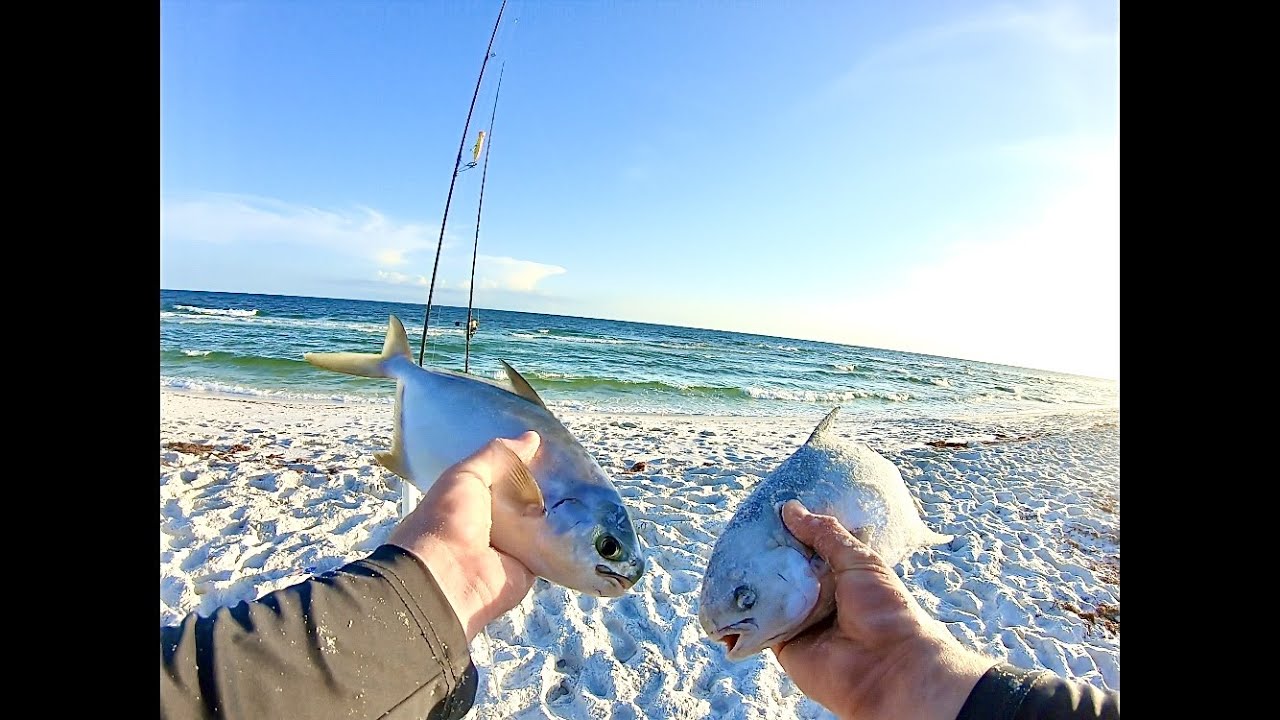 Surf Fishing Destin: How to Catch LOTS of POMPANO from the beach along Florida's Gulf Coast!!!