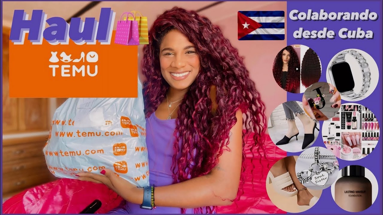 🛍️ TEMU HAUL ✨ colaborando con Temu por segunda vez desde Cuba 🇨🇺 herramientas de belleza