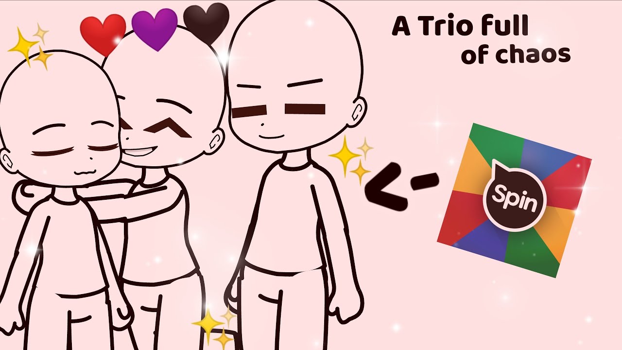 I spin the wheel and made a best friends trio •Gacha club• (ft. new OCs)
