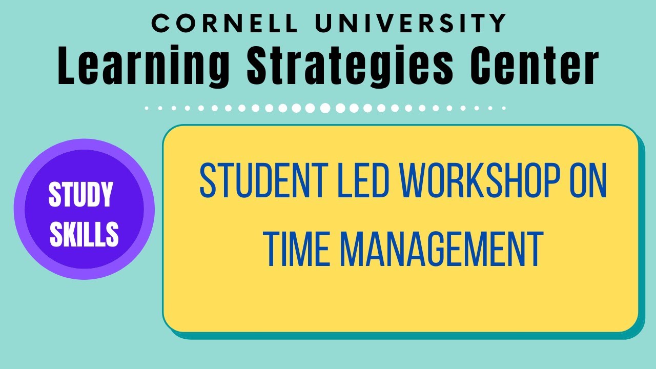 Study skills - A Student led Workshop on Time Management