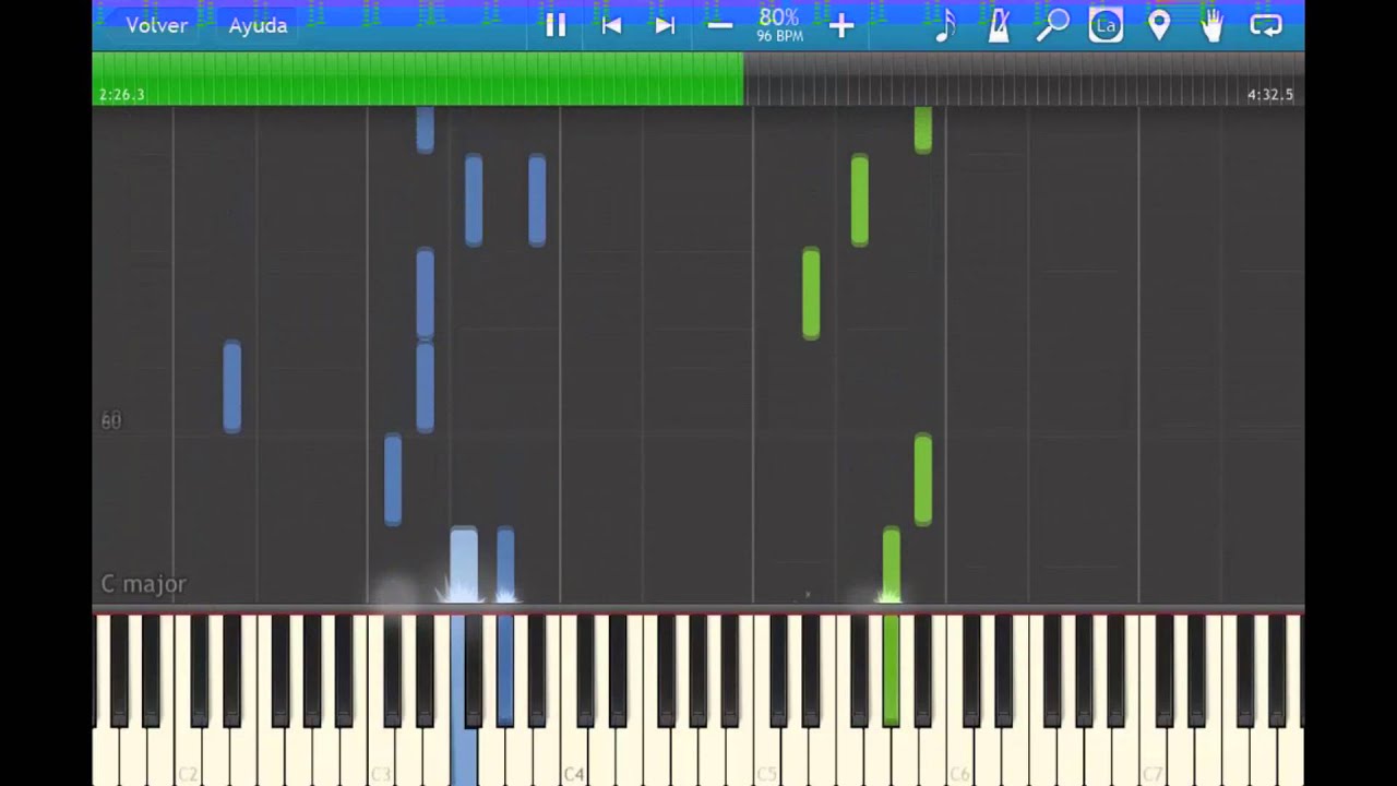 Me Voy - Casi Ángeles - Piano Tutorial - Synthesia + Partitura