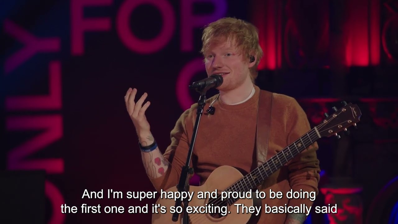 FONO1 - Ed Sheeran performs intimate gig in aid of Shout