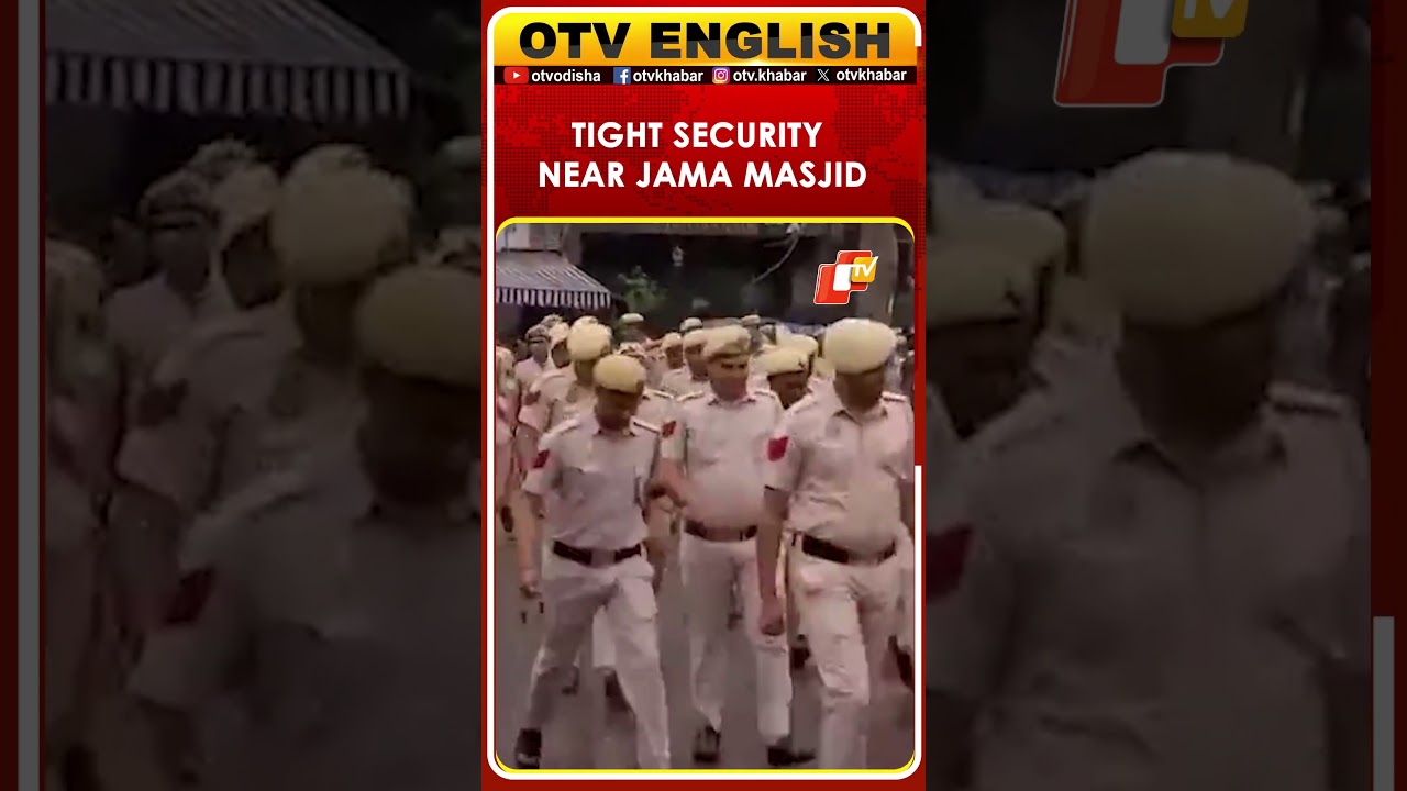 Delhi | Tight Security In Place Near Jama Masjid Ahead Of Eid Celebrations