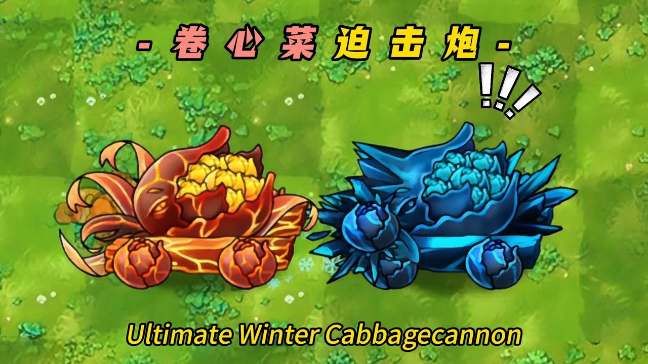 PvZ-Fusion-Plant Mod -Ultimate Winter Cabbagecannon- 植物大战僵尸融合版-究极冷寂迫击炮：前方三行全覆盖，冻结+爆炸停不下来
