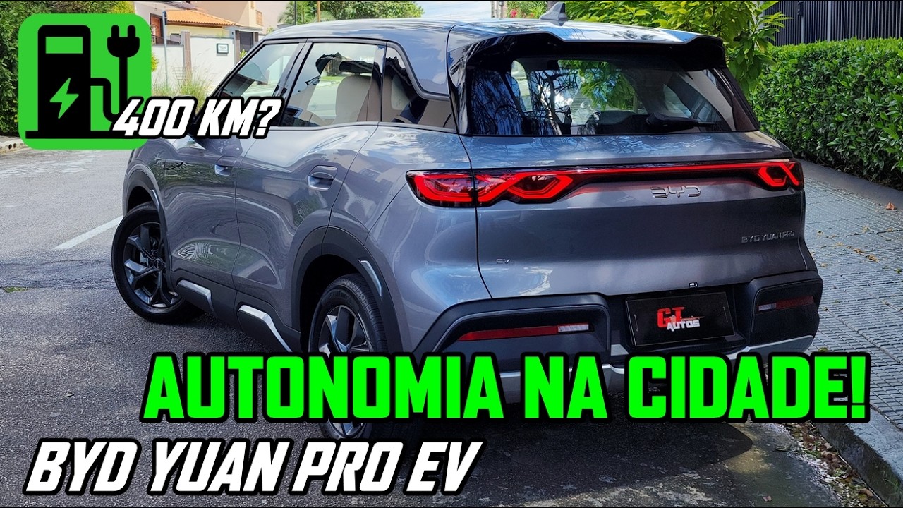 BYD Yuan Pro elétrico consegue autonomia de 400 km? Teste de consumo real na cidade!
