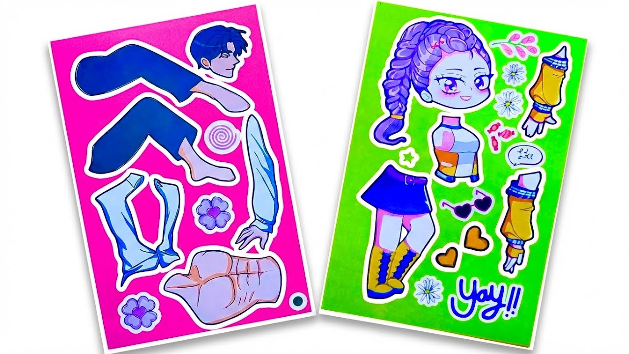 Dressing Up RUMI  from Huntrix & Her Boyfriend! 🎀✨#sticker ,#huntrix ,#demonhunters 