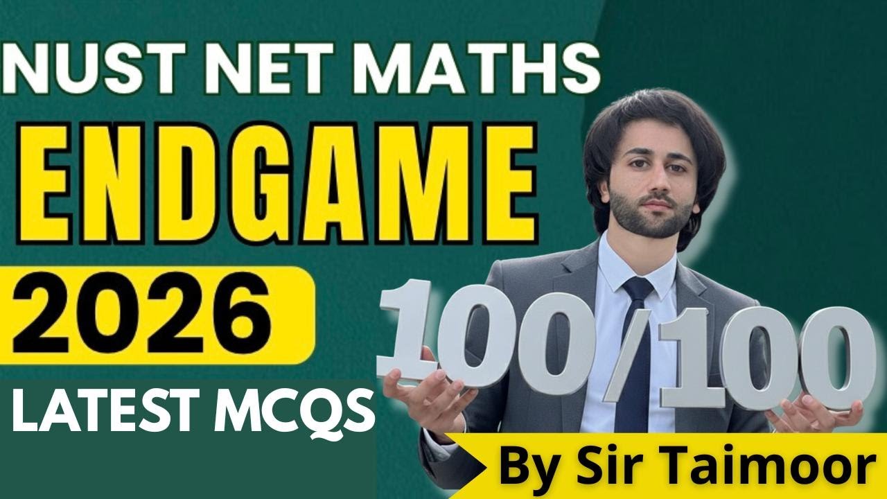 NUST NET Math Past Papers Solved I NUST NET Math Preparation 2026 I NUST NET Math EndGame 2026 I NET