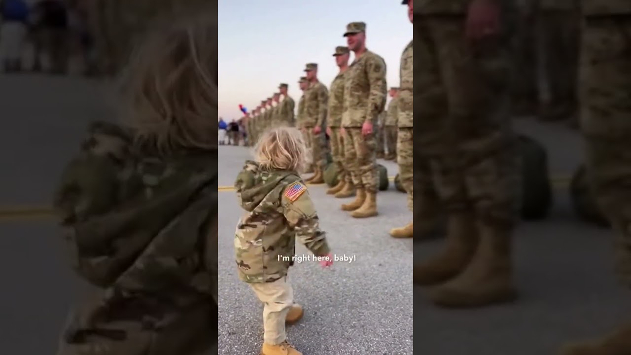 Where Are You, Daddy 😭 Emotional Military Homecoming #Military #DaddyReunion #SoldierDad #FamilyLove
