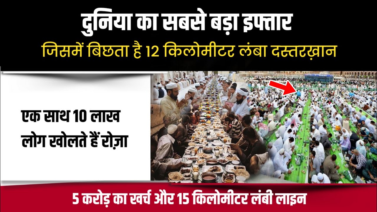 ये है दुनिया का सबसे बड़ा इफ्तार | Largest iftar in The World | Facts About Ramzan | Mohd Faizan |